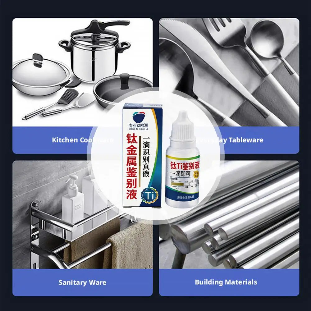 304 316 Detection Liquid Stainless Steel Dentification Fluid Potion Qme