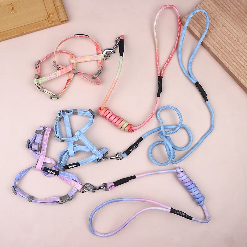 Kitten Harness Pet Traction Supplies Collar Small Cat Outdoor Leash Qme