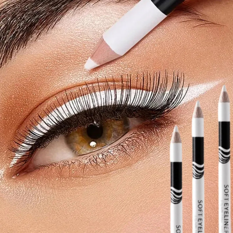 Three-pack Eyeliner White Long-lasting Waterproof Sweat-proof Easy Qme