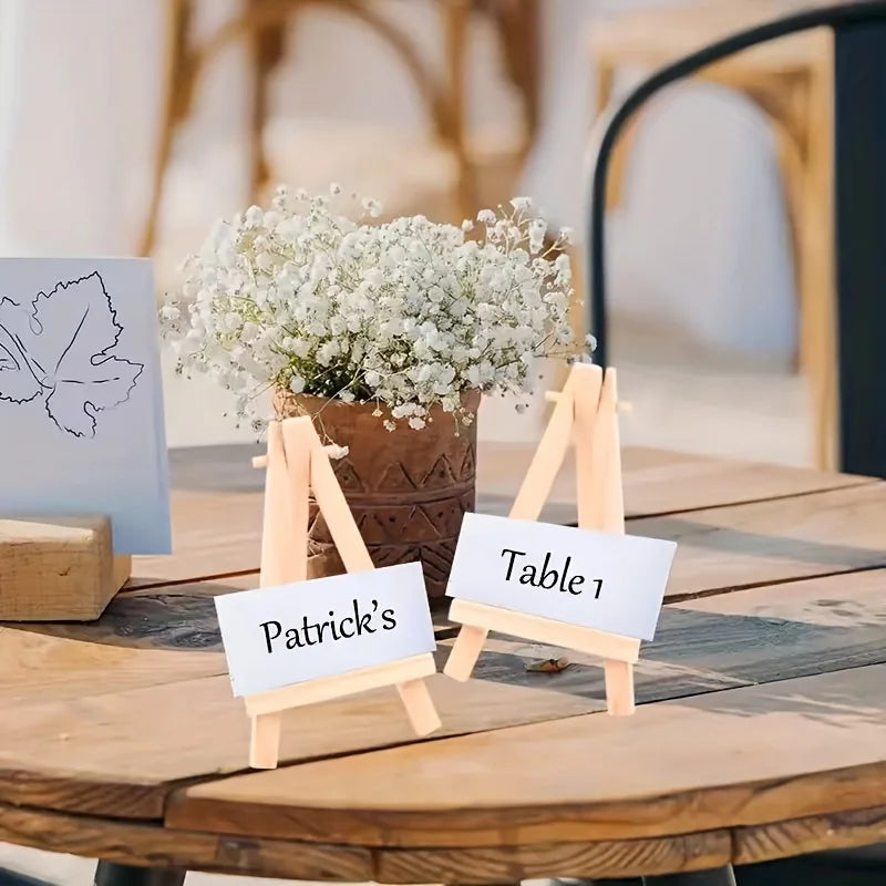 10 desktop mini desktop small picture stands, wooden sketching folding oil painting stands, photo frames Qme