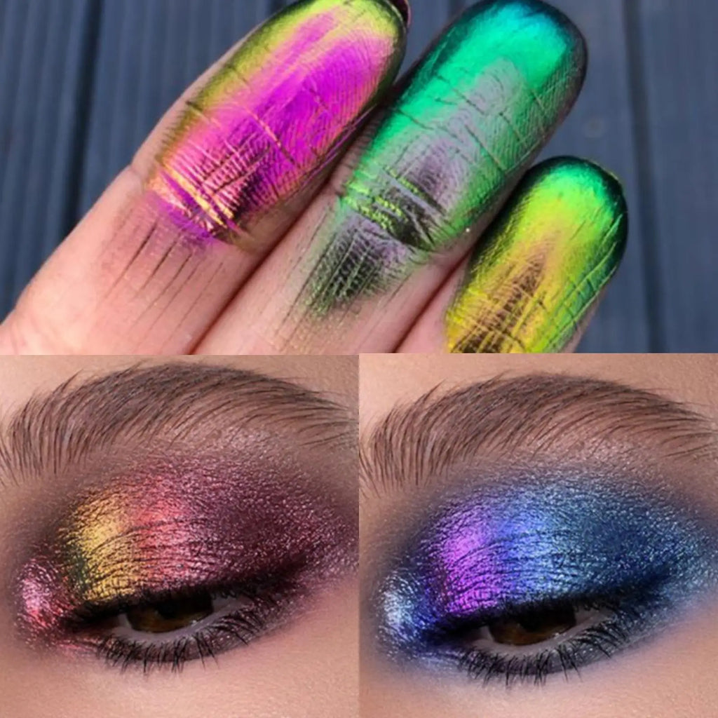 Multi-chrome Shifting Pigments Chameleon Liquid Eyeshadow Long Qme