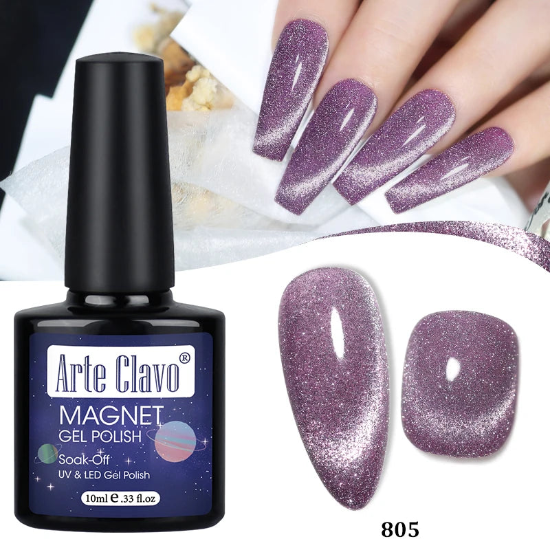 Arte Clavo Shining Transparent Cat Eye Magnetic Gel Unicorn Auroras