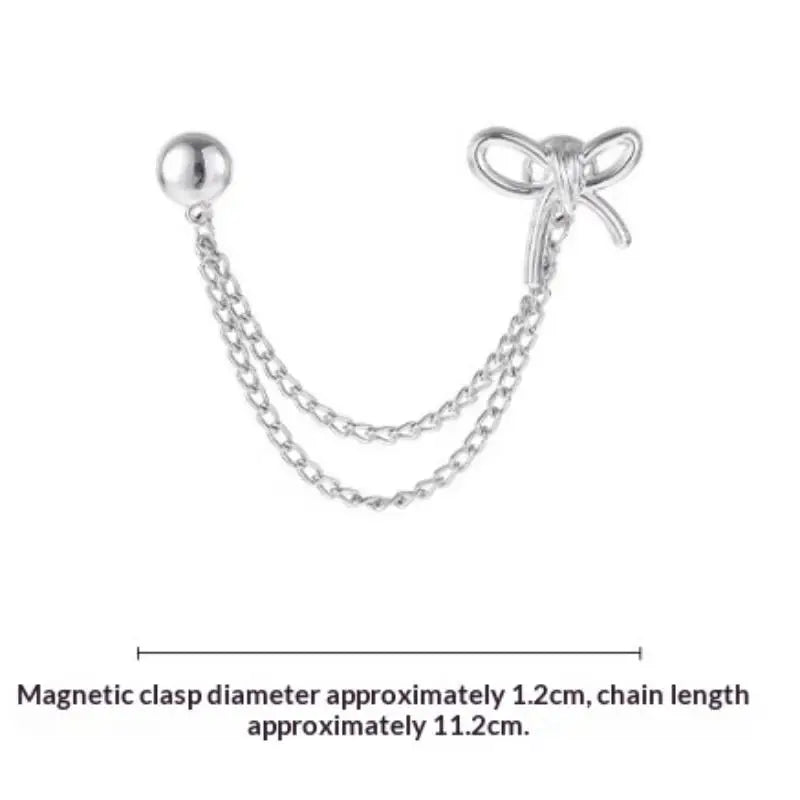 Women's Butterfly Decor Clothes Clips Adjustable Instant Sleeve & Hem Shortener, Elegant No-Sew Clothing Alteration Accessories Qme