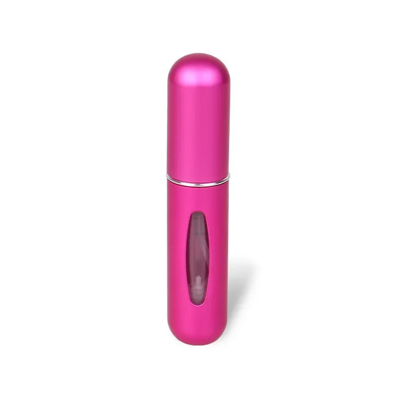 5ml Portable Perfume Travel Spray Bottle Atomizer Refillable Bottom Filled Empty Perfume Sprayer Cosmetic Containers Atomizer Qme 5ml-Matte Rose Red