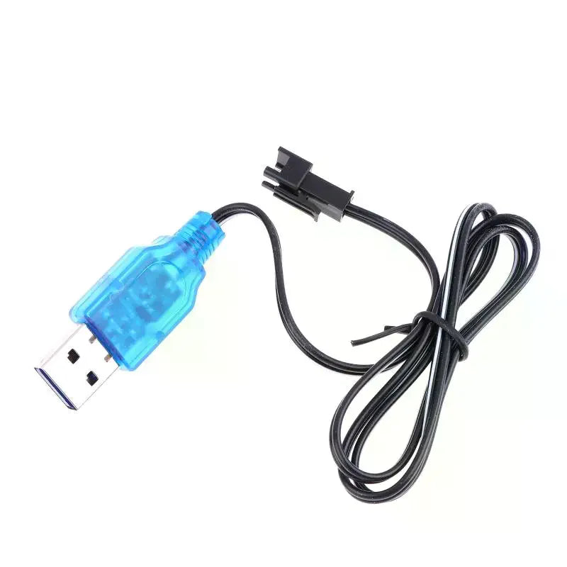USB Charger Cable 3 7V 400mA Lithium Battery SM-2P Forward Plug Qme