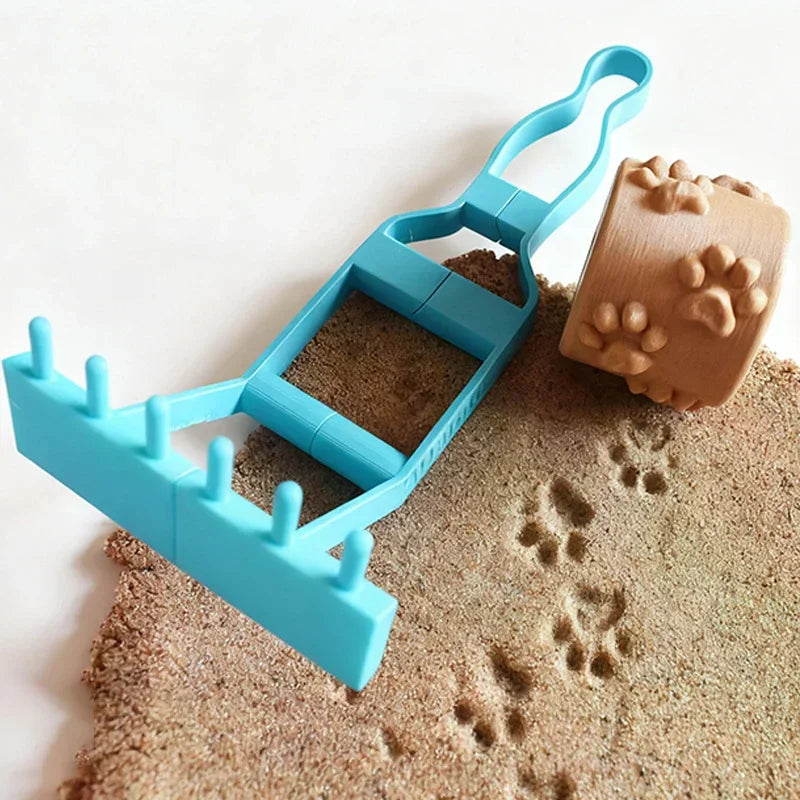 Sand Texture Rollers Footprint Shell Pattern DIY Art Stamp Perfect For Sand Play And Sensory Activities Clay Texture Rollers Qme