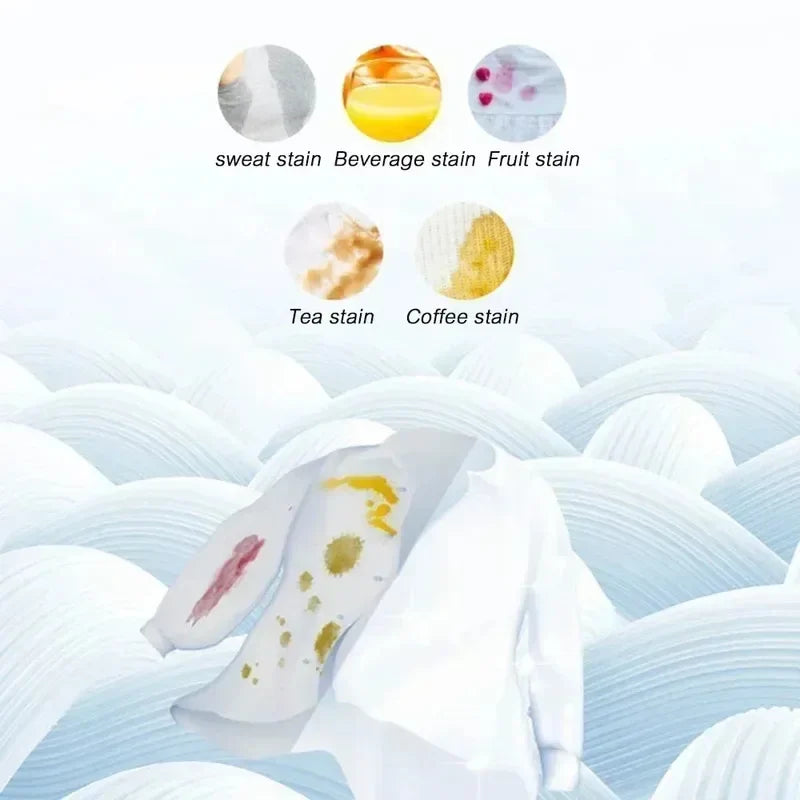 30/60/120pcs Soluble Laundry Tablets Powerful Stain Remover Laundry Soap Powder Washing Machine Cleaning Tablets Detergent Qme