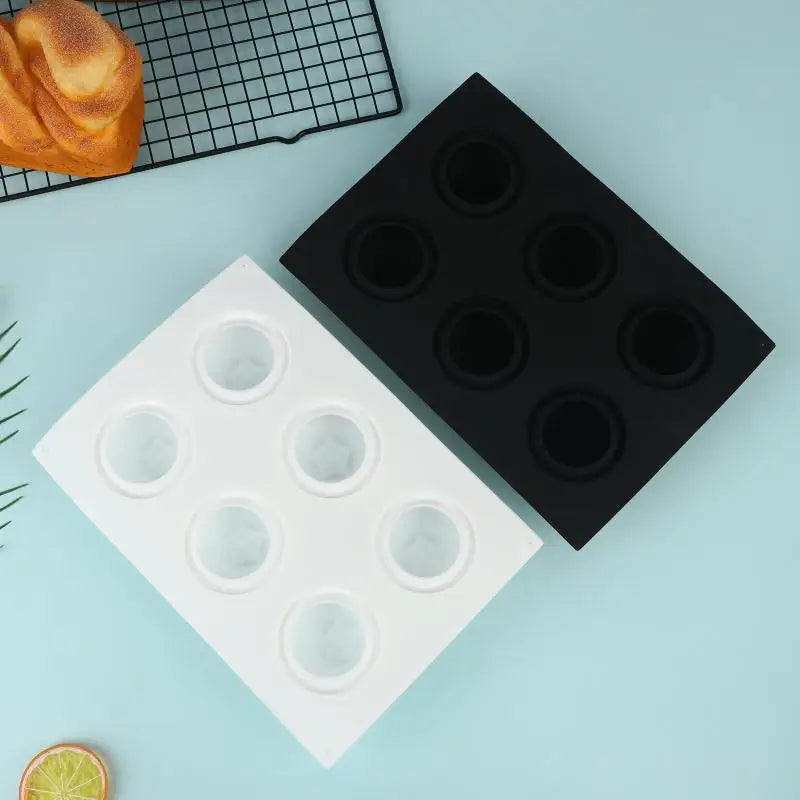 DIY Silicone Baking Mold Chocolate Pudding Bakeware 6 Cavity Qme