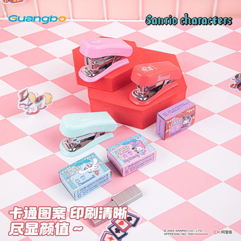 Kuromi Stapler Mini Stapler Cute, Cartoon-Themed, Portable Stapler for Students Qme