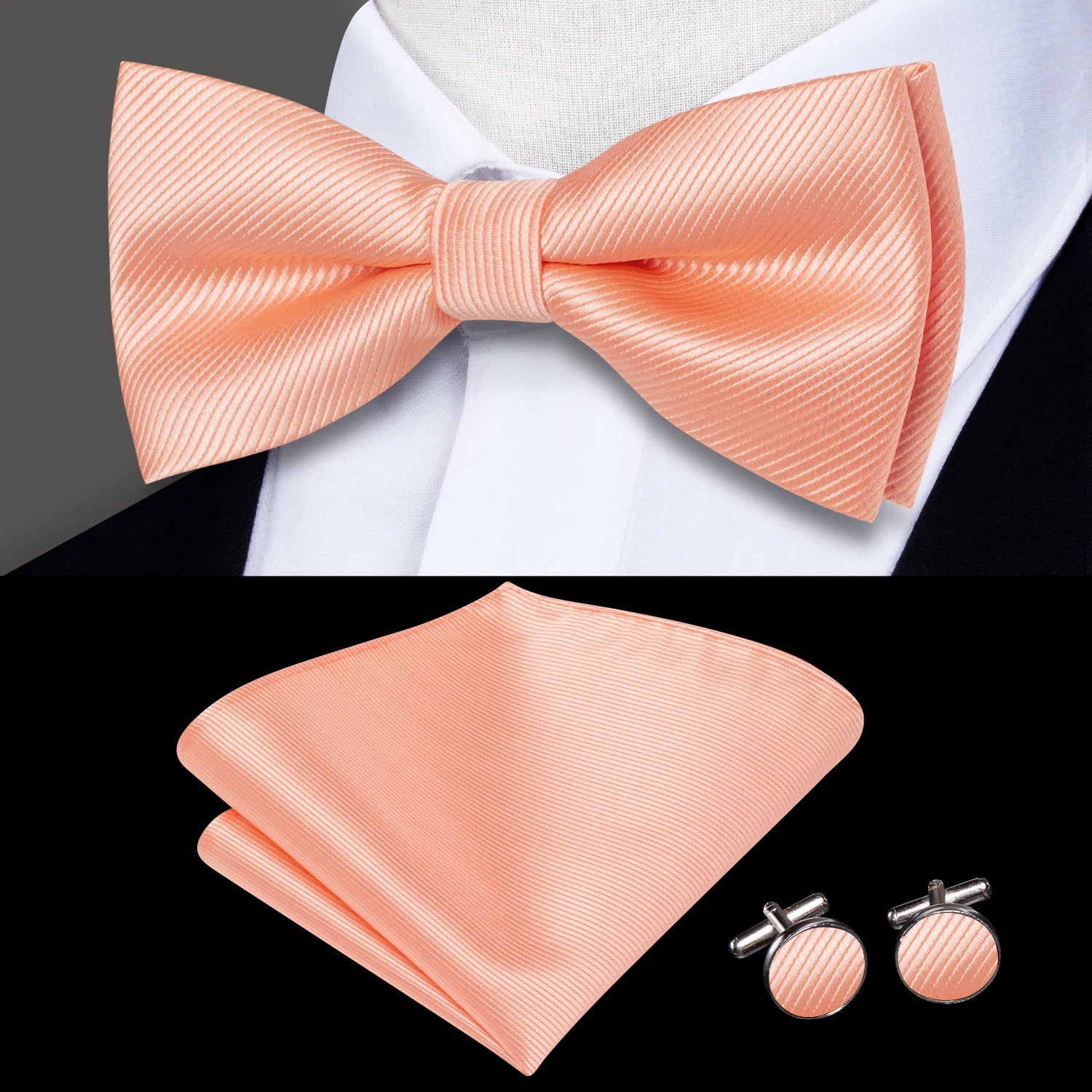 Mens Pre-tied Bowtie Red Yellow Pink White Floral Stripes Bow Tie Qme LDLH2515