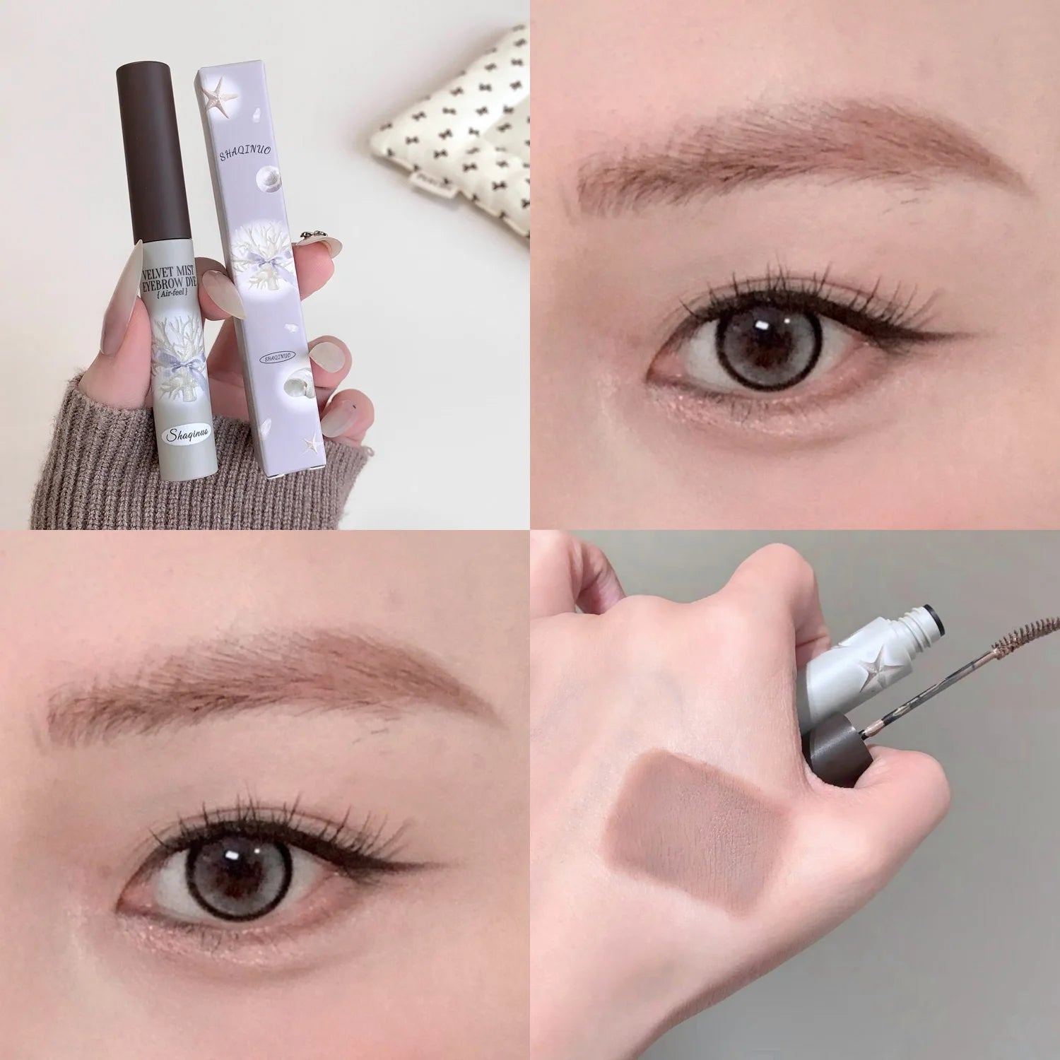 Cute Natural Mist Eyebrow Enhancer Dye Gel Tint Mascara SHAQINUO Long Qme S9128-2
