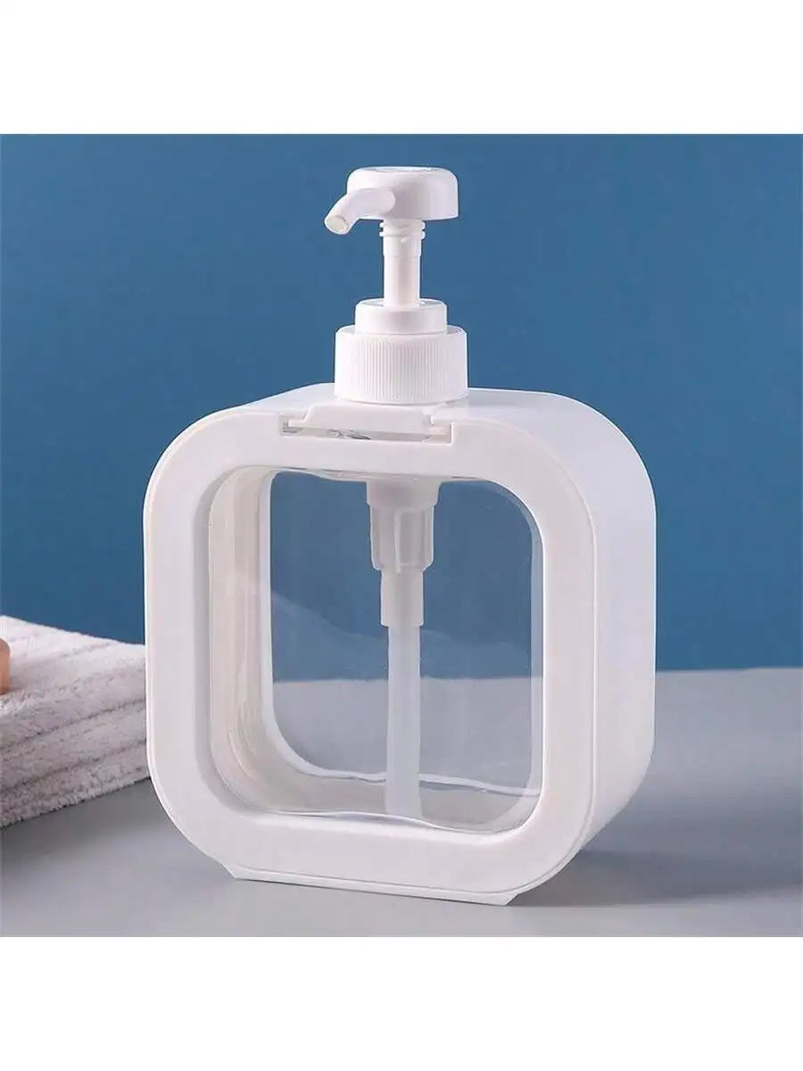1PC300ML Bottling Bottles Suitable Skincare Lotion Shampoo Hand Qme white 500ml