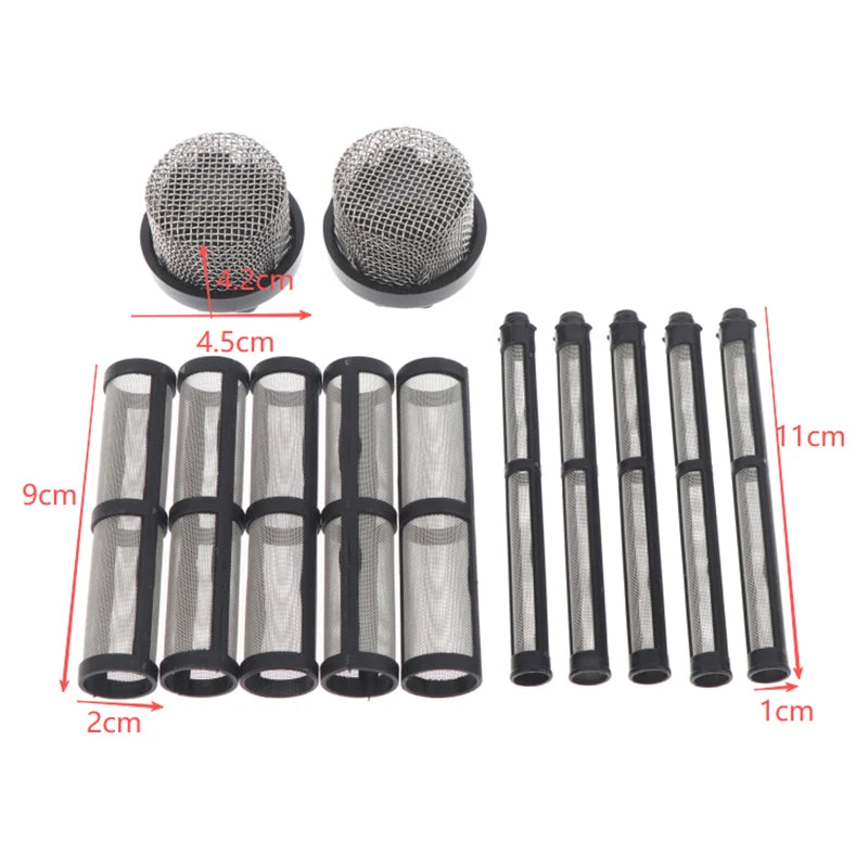 1Set 246384 287032 Airless Spray Filter Screen Kit Filter Element For Graco 390 395 490 495 595 695 Sprayers Replacement Parts Qme