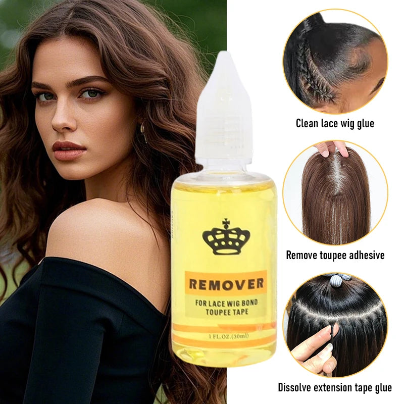 Fast-acting Hair Extension Remover Wig Glue Removes Tape Double-sided Qme