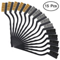 Wire Brass Brush Mini Brushes Micro Steel Rust Remover Paint Remove Qme 15PCS