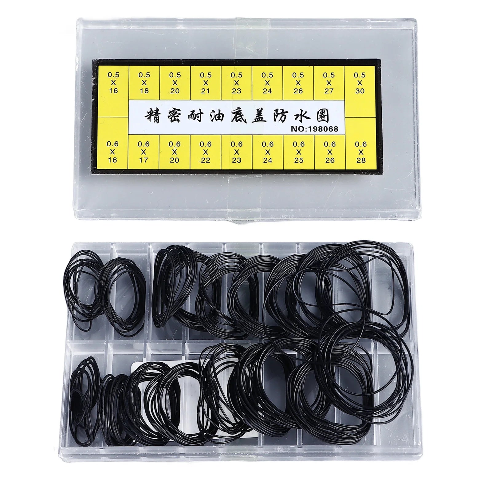 180 Pieces O Ring Watch Gasket Rubber Sealing Watch Back Cover Watch Repairing Tool 0.5mm 0.6mm O Ring Watch Gasket Qme