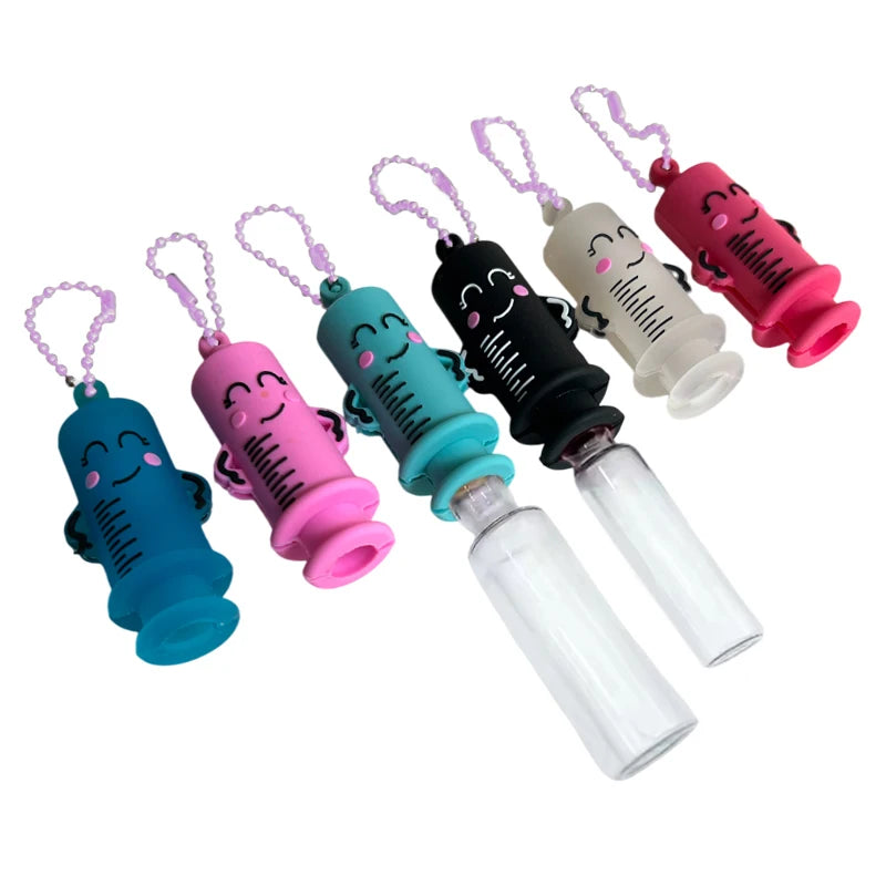 1Pc Ampoule Bottle Opener Keychain Syringe-Shaped Cutter Nurse Doctor Ampoule Bottle Opener Aid Medication Vial Breaker Tool. Qme