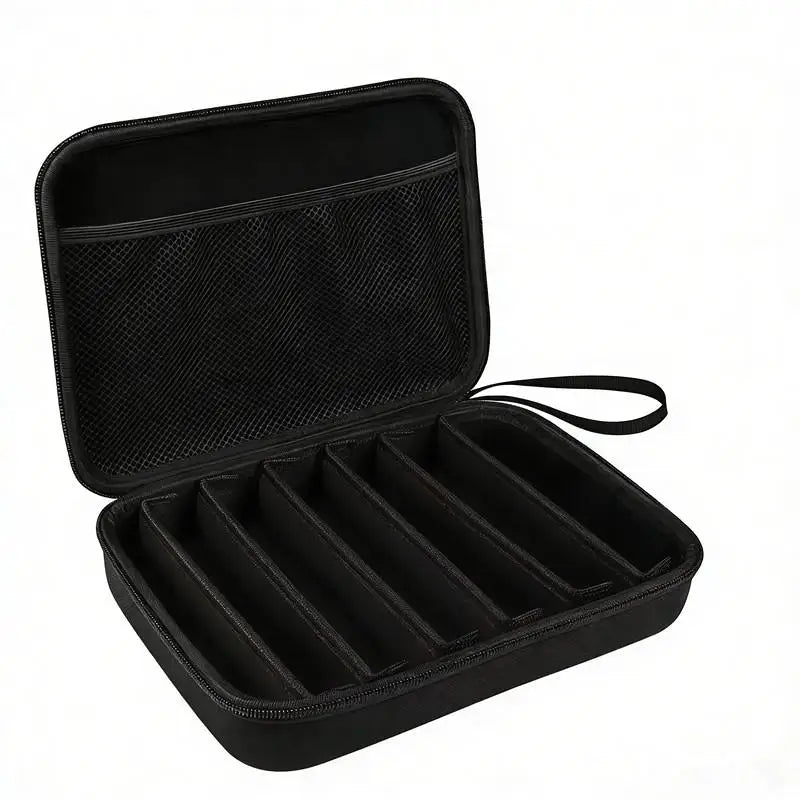 6 7 Compartment Adjustable Glasses Storage Box Portable Organizer Qme B
