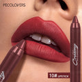Matte Lip Liner Lipstick Pen Smooth Apply Waterproof Long-lasting Qme 10