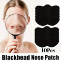 Blackhead Removal Nose Patch Sticker Deep Cleansing Pores Shrinking Qme 10PC-Black