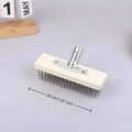 Multipurpose Steel Wire Deck Brush Head 20cm 30cm 50cm Heavy Duty Metallic Wire Brush For Patios Grime And Garage Floor Qme A1