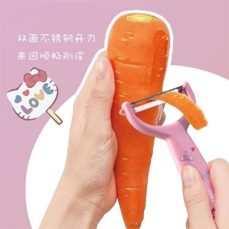 Hello Kitty New Japanese-Style Cute Peeler Stainless Steel Cartoon Peeler Kitchen Peeling Tool Qme