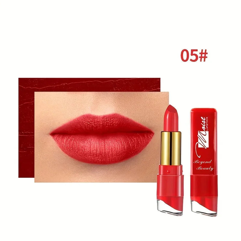 12 Colors Creamy Moisturizing Lipstick Long Lasting Leaning Tower Qme 05