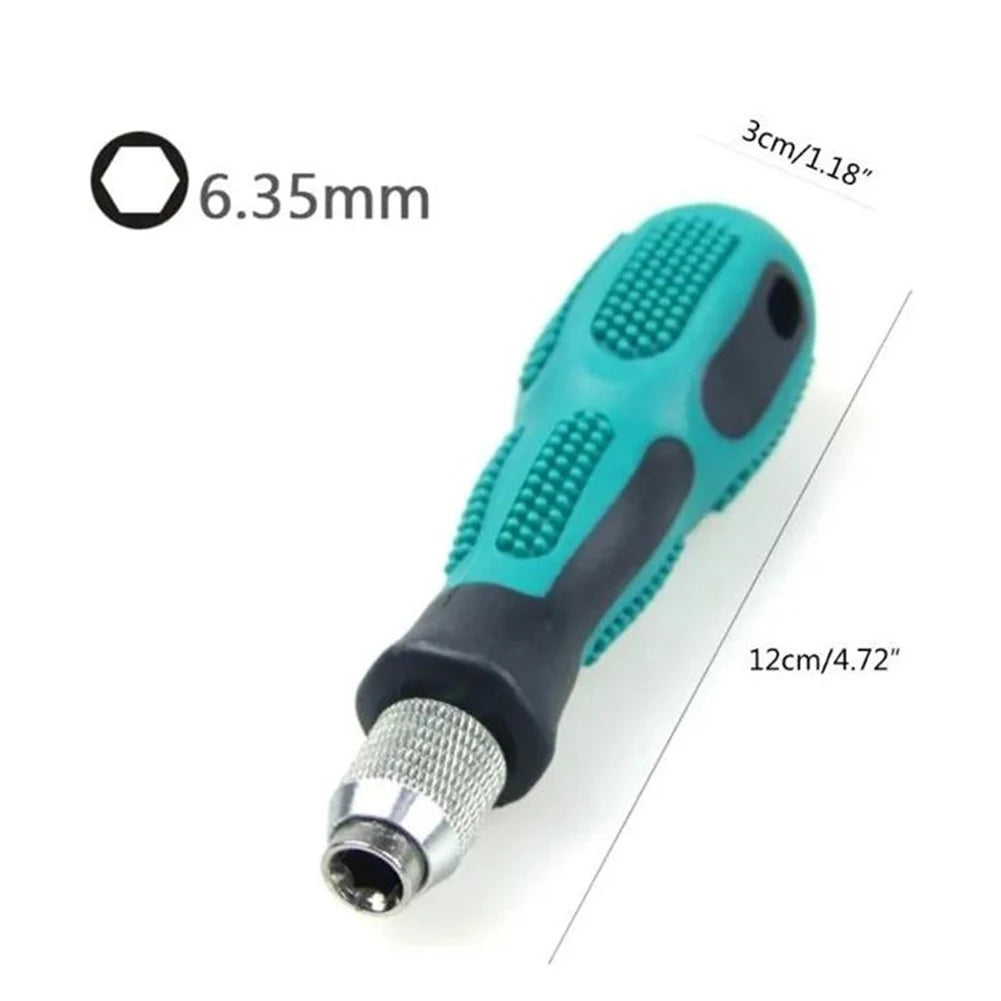 1pc Screwdriver Handle With Self-Locking Non-Slip Screwdriver Bit Holder For Screwdriver Bit Holder Electrician Power Tools Qme