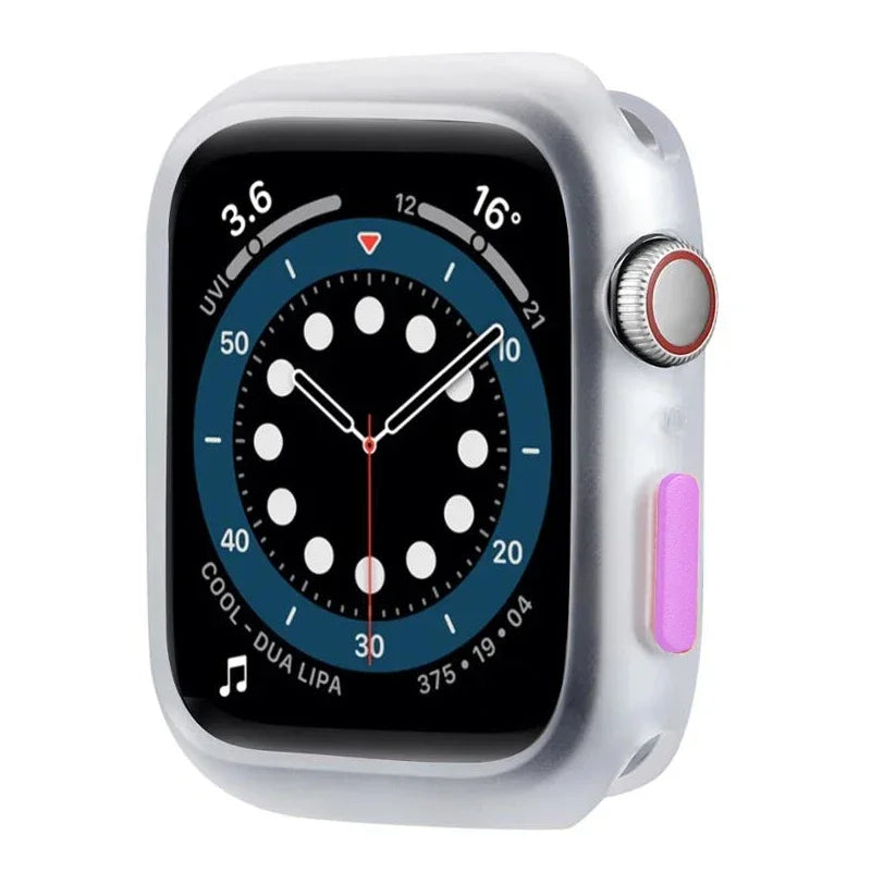 Candy Soft Silicone Case For Apple Watch Cover Ultra 9 8 7 6 Se 45mm 42mm 44mm 40mm 41mm 38mm rubber Protection watch for women Qme