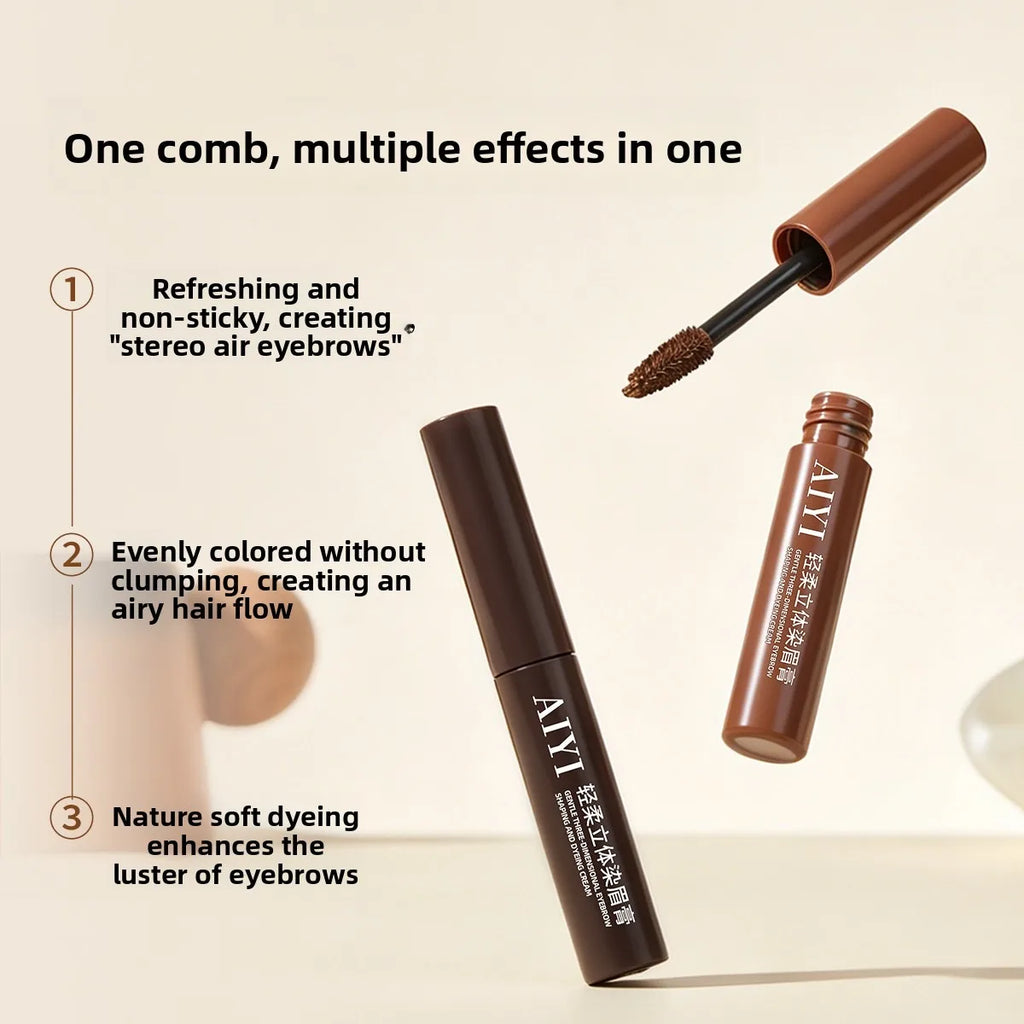 Buildable Eyebrow Dye Cream AIYI Waterproof Long Lasting 3D Qme