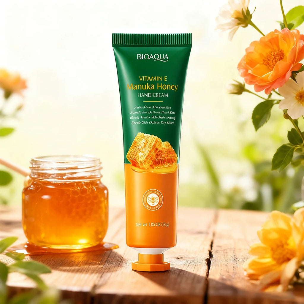 Vitamin E Honey Hand Cream Moisturizing Nourishing Portable Dry Skin Qme