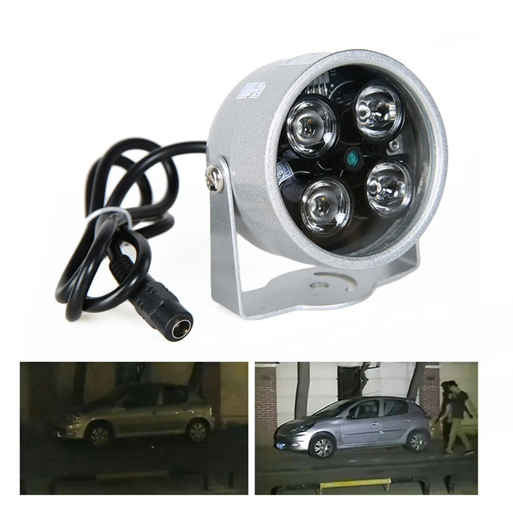 ESCAM CCTV LEDS 4 array IR led illuminator Light CCTV IR Infrared waterproof Night For Security Camera use 12V 2A power Qme