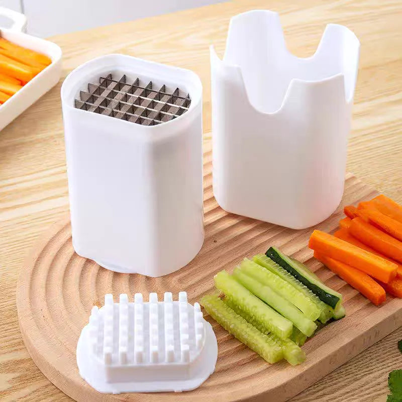 French Fry Cutter Natural Cut Rapid Slicer Vegetable Potato Tool Food Veggie Dicer Veg Chopper Kitchen Gadgets For Home Use Qme