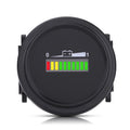 Battery Gauge Battery Meter 12V/24V/36V/48V/72V LED Digital Battery Indicator Meter Gauge for Battery Indicator Meter Qme black