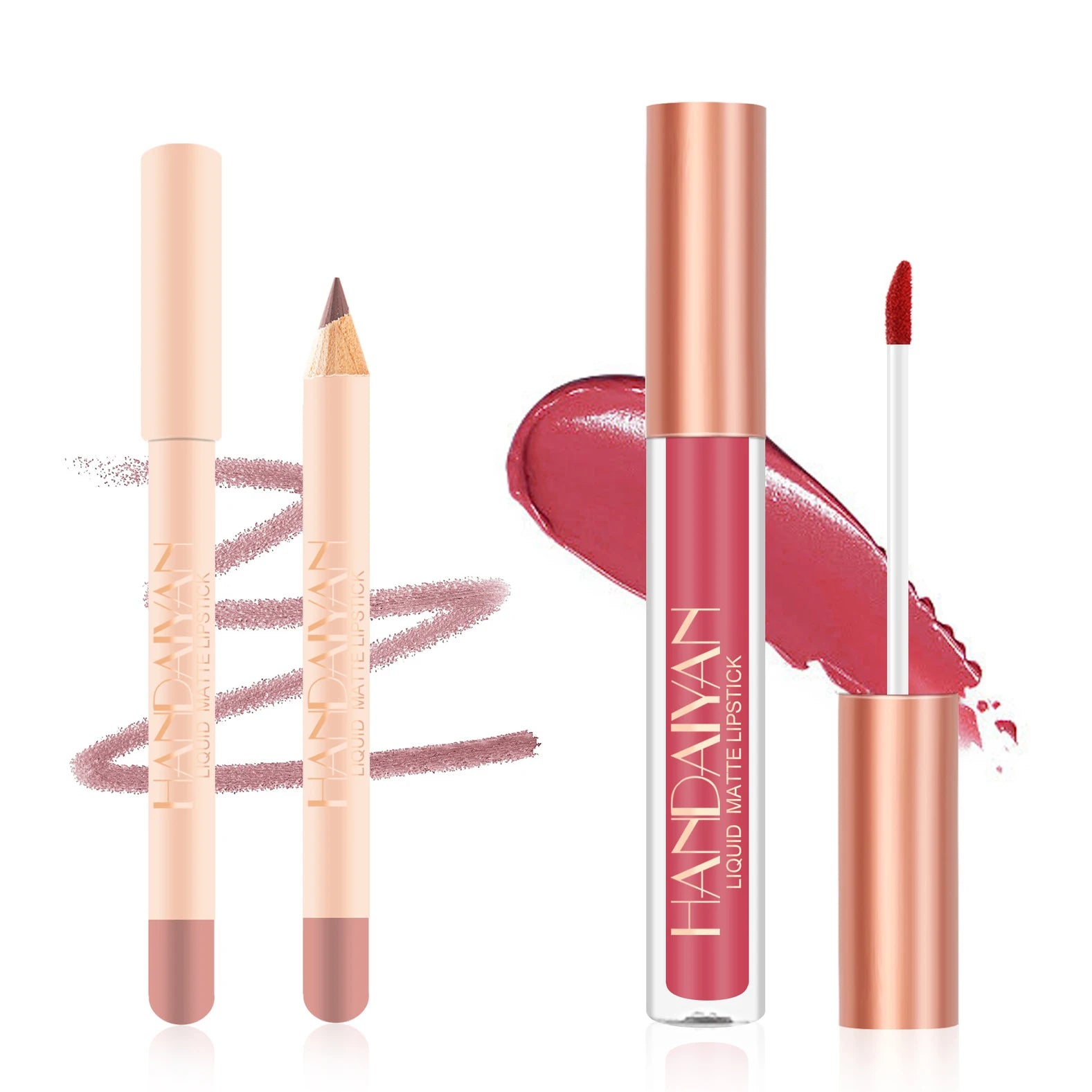 Matte Nude Brown Lipliner Pencil Lipsticks 12 Colors Lip Contour Kit Waterproof Non-sticky Sexy Velvet Red Lipgloss Makeup Tool Qme