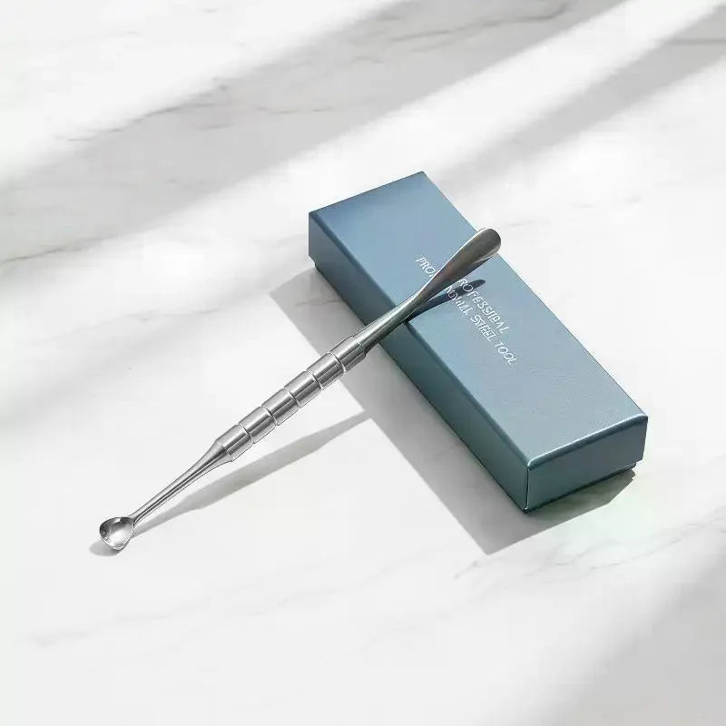 Double-ended Nail Beveled Head Cuticle Pusher Remover Stainless Steel Qme