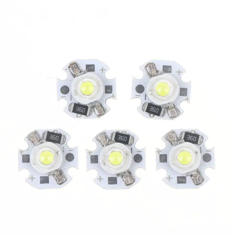 5/10Pcs 16mm 20mm LED Lamp Boards 1W 3W Single Color 5V 12V Warm Neutral White Spotlights Downlights Sunset Lights Qme White 12V 1W 5pcs