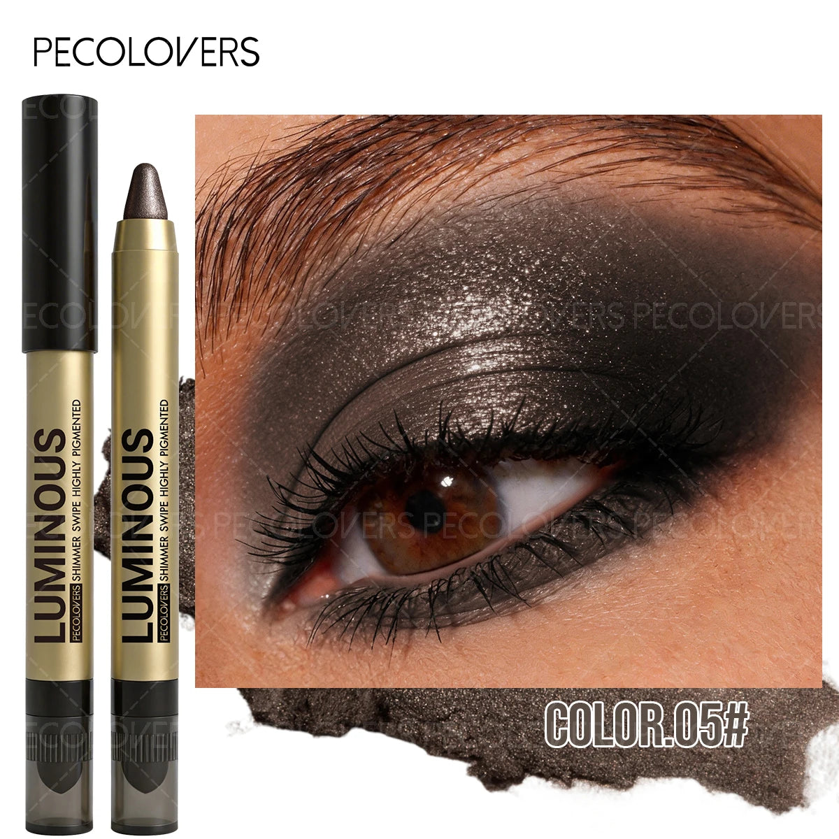Double-ended Eye Shadow Highlight Brighten Eyes Suitable Various Qme 05