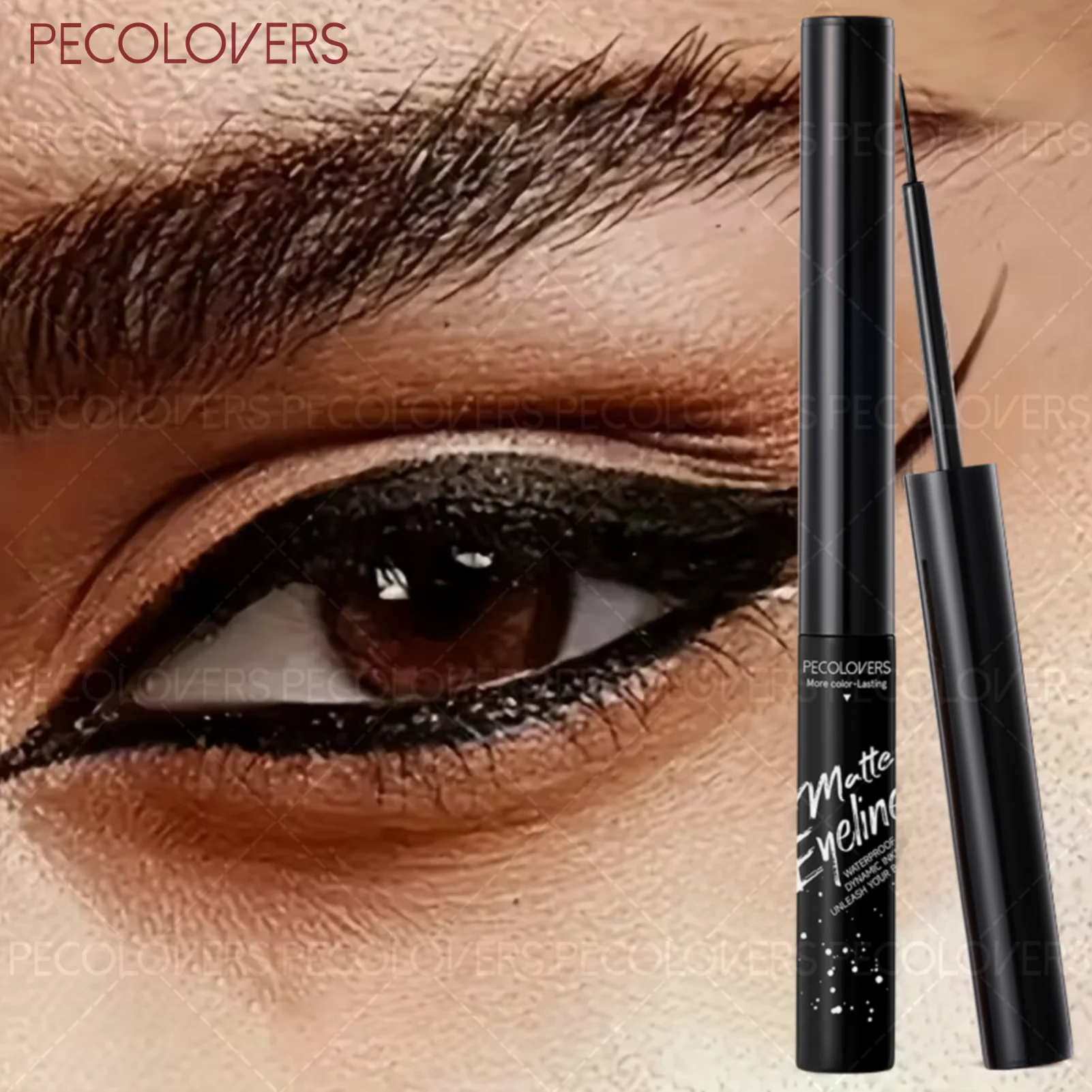 1 Pcs Long-lasting Colored Matte Dip Liquid Eyeliner, High Rendering Eye Line Cosmetic, Y2K Style, for Daily Party Stage Use Qme