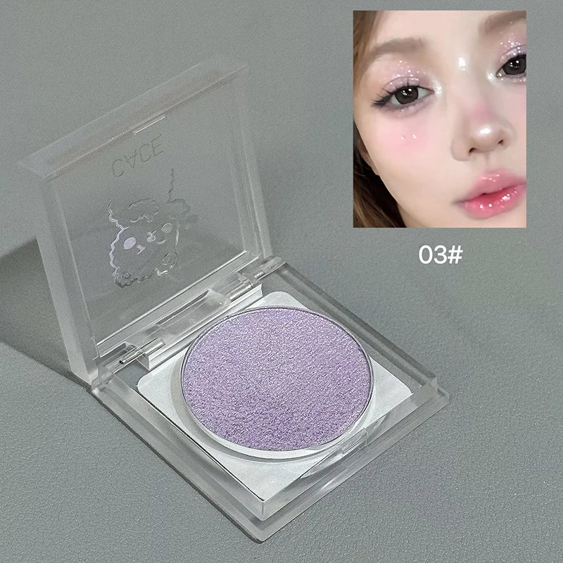 CACE Cute Bear Eyeshadow Highlighter Multi-purpose Powder Pearlescent Qme NO.C156-3