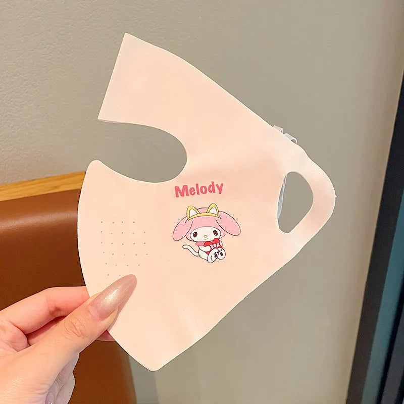 Kuromi Summer Sun Protection Face Mask UV-Protective Full-face