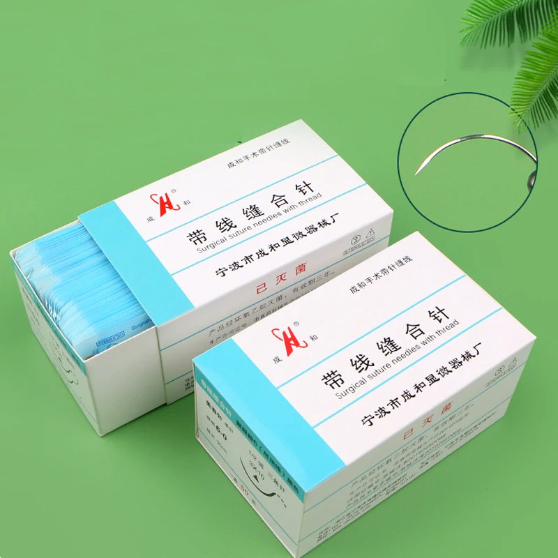 Thread Suture Needle Non-absorbable Oral Double Eyelid Surgery Tool Qme