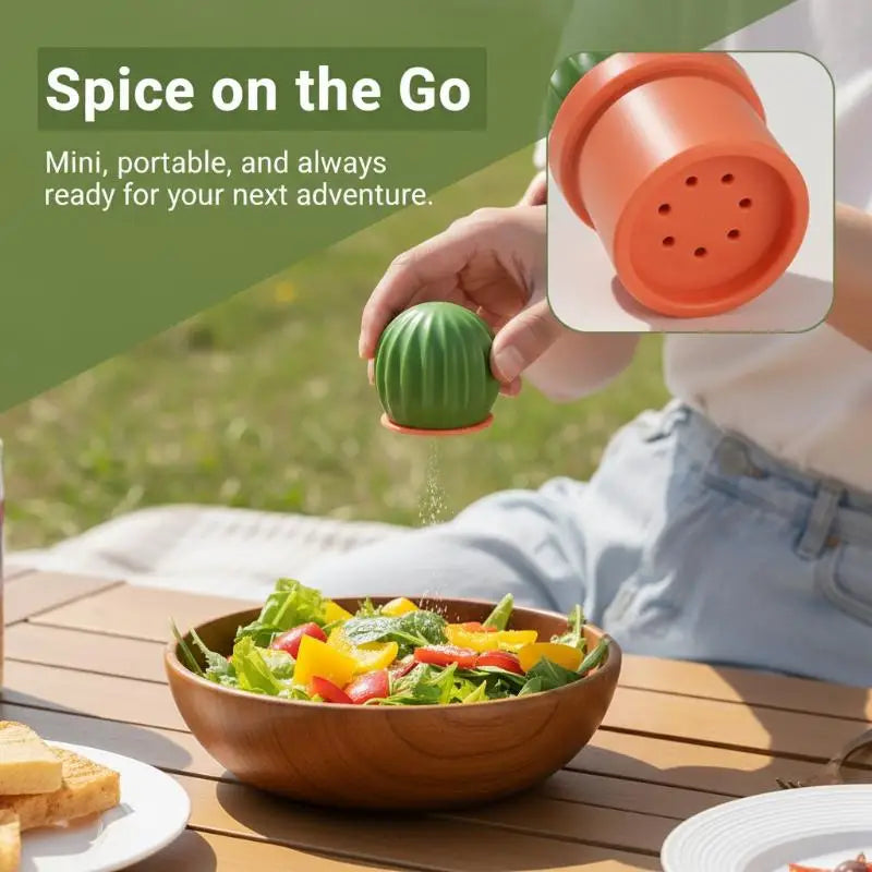 Creativity Cactus-shaped Seasoning Bottle Lid Plastic Salt Jar Qme Default Title