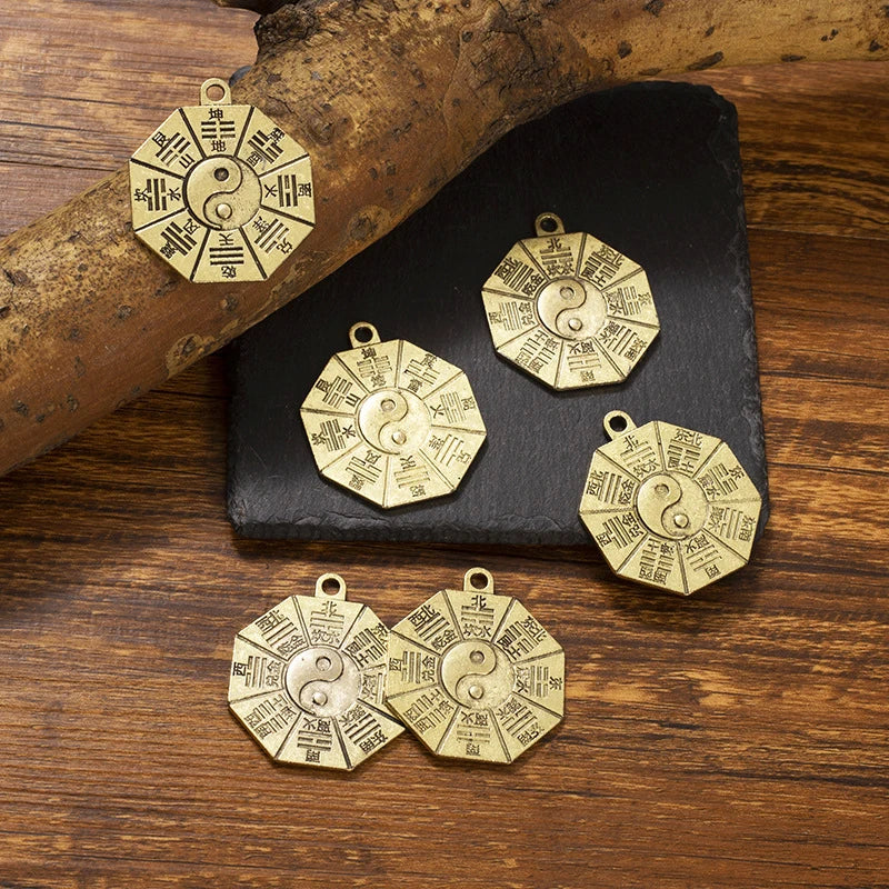 Taoism Bagua Diagrams Pendant Chinese Amulet Yin Yang Divination Qme