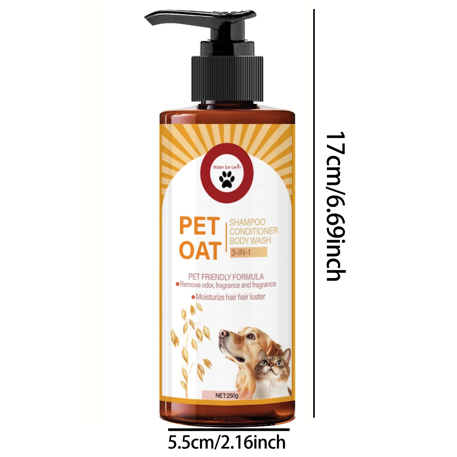 Pet Shampoo; Cleans Hair, Removes Odors, Makes Hair Soft and Not Dull, Has a Long-Lasting Fragrance, Is Specifically Designed for Pets, Suitable for Bathing Dogs and Cats Qme