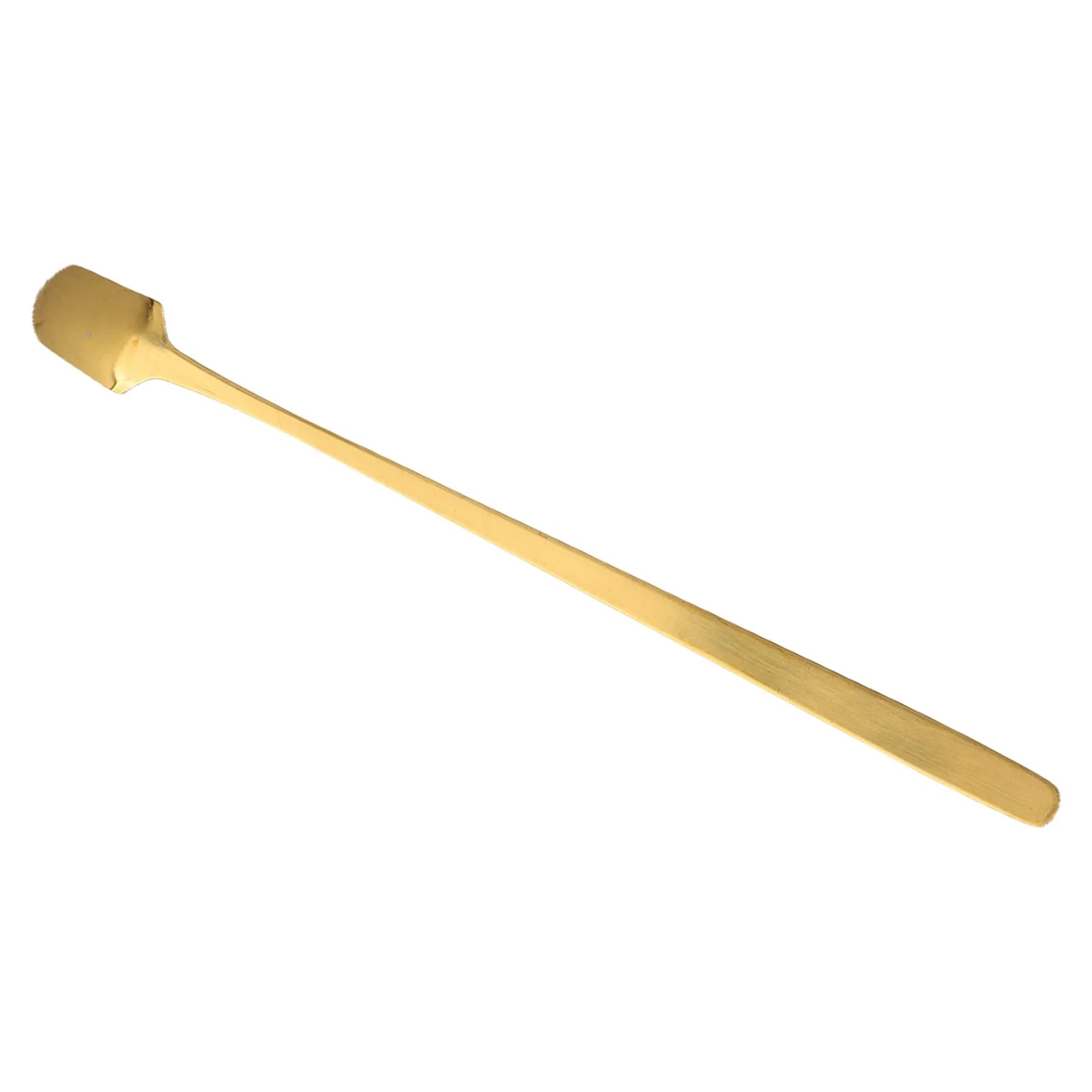 Kitchen Bar Tea Long-Handle Coffee Stirrers Milk Spoon Teaspoon Coffeeware Coffee-Scoop Kitchen Teaspoons Tableware Accessories Qme Gold 17cm