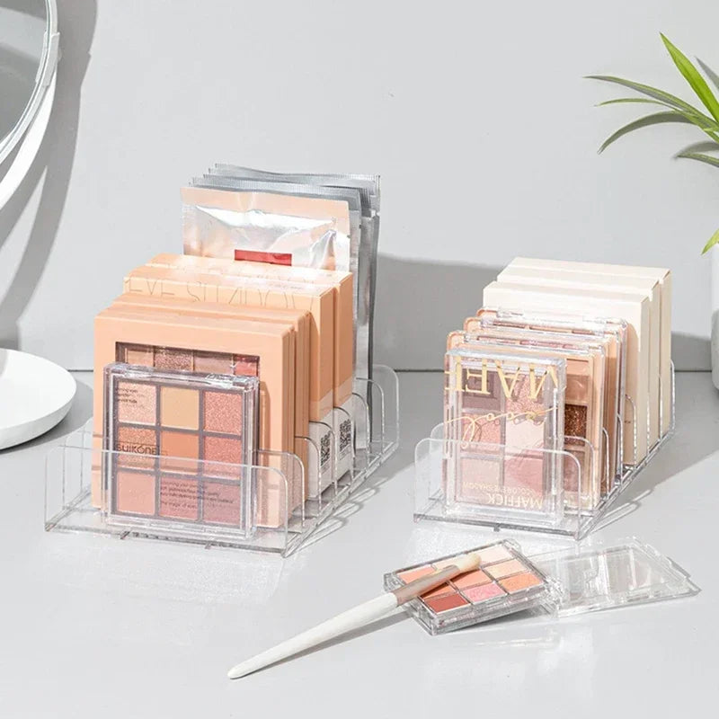 Clear Acrylic Eyeshadow Organizer Desktop Makeup Storage Rack Qme