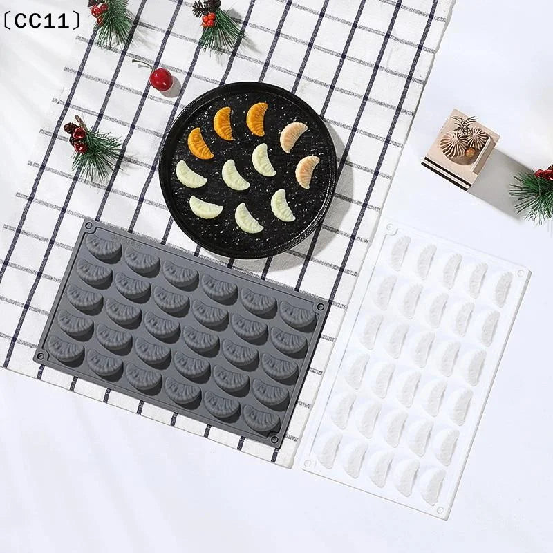 30-Cavity Orange Design Mousse Cake Mold Kitchen Silicone Moulds Qme