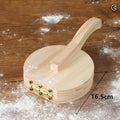 Solid Wood Dough Press Tool Quick Easy Dumpling Skin Presser Home Qme C