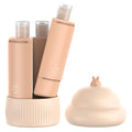1 Travel Dispenser Bottle Leak Proof Refillable Bottles Shampoo Qme khaki